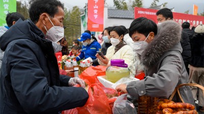 乡村年货节 热闹过新年