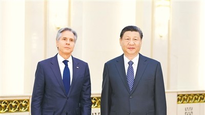 习近平会见美国国务卿布林肯