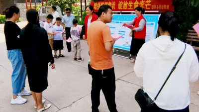 通许县住建局联合社区开展防溺水安全宣传活动