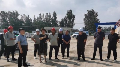 通许县住建局调研建筑施工安全生产和物业小区防汛工作
