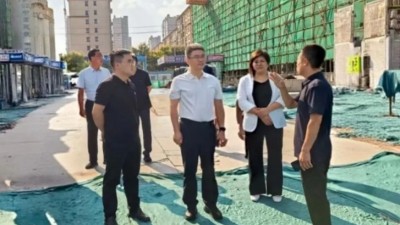 通许县领导调研建筑工地扬尘管控工作