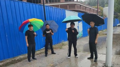 通许县住建局：冒雨察看建筑工地 全面筑牢安全防线