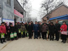 冬至暖阳阳  老兵慰问忙