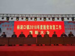 鹿邑县杨湖口镇召开2018年度总体脱贫攻坚工作表彰大会！