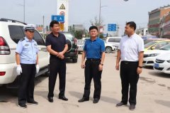 刘时轩实地考察虞城交警大庆安保情况